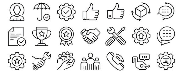 Business icons set for professional use and communication