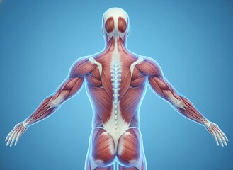 Human Musculature: Posterior View