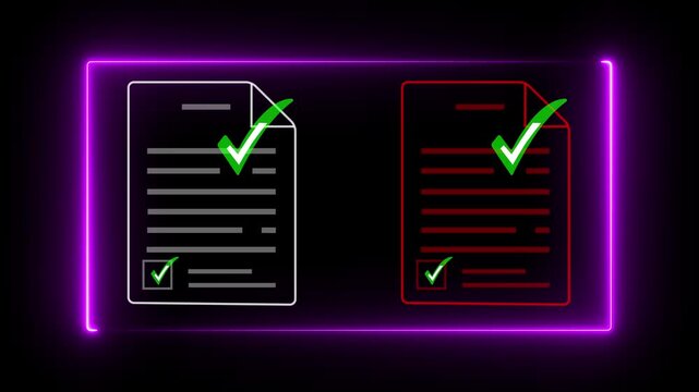 Digital Document Approval: Seamless Workflow Automation with Electronic Signatures and Compliance, Motion graphics of document icon concept.