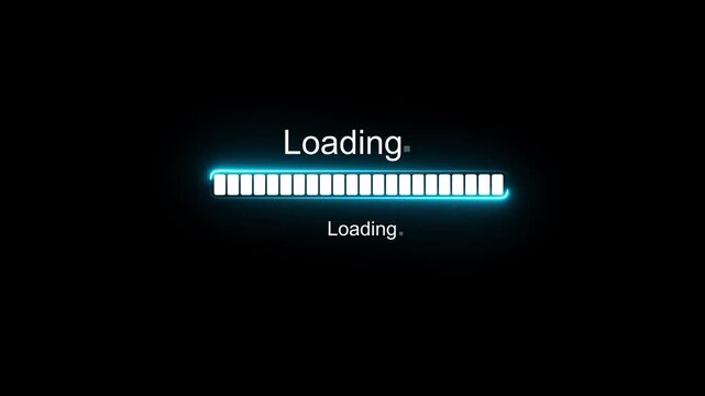 Loading Patience is Key! Waiting for File Transfer, Software Update, or Website to Load on Laptop. Digital Technology and User Experience, Motion graphics of smart loading concept.