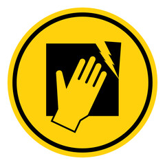 Obraz premium Fragile Glass Symbol Sign, Vector Illustration, Isolate On White Background Label. EPS10