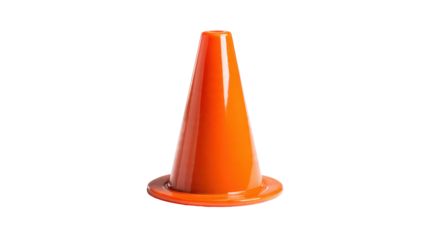 Bright Orange Traffic Cone