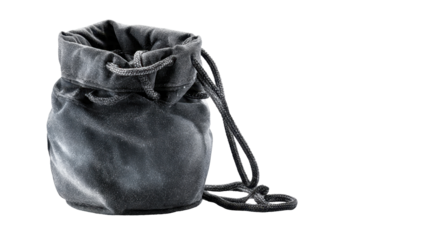 Dark drawstring bag