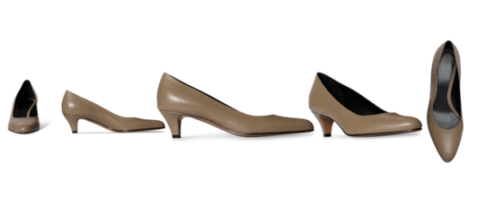 A Set Of Women Stylish high heel stiletto shoe with transparent background, This fashion-forward women’s footwear features a pointed toe and ultra-thin heel	