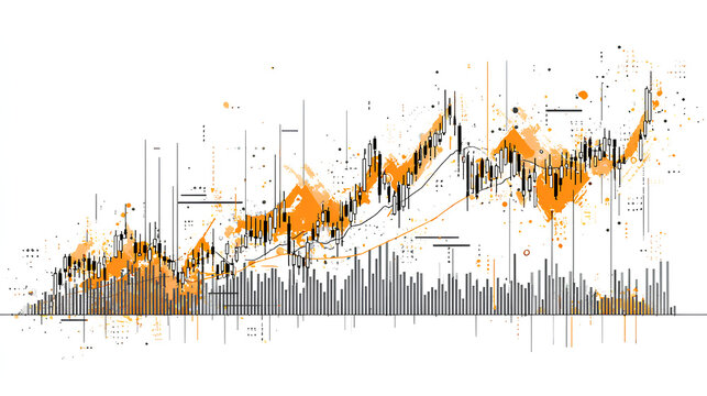 Stock market investment trading graph growth. Trade business analytics graph and financial chart. Business trade analytics line graphs and financial chart investment. Chart - Powered by Adobe