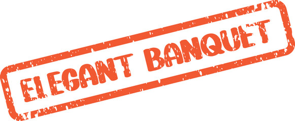 Commercial stamp design for formal elegant banquet event announcements and invitations