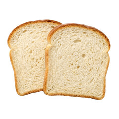 Two slices of fresh white bread