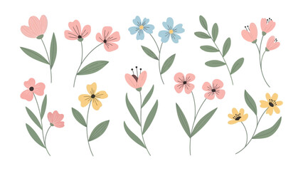 Floral Fantasy: A whimsical array of delicate flowers dance across the frame, showcasing a kaleidoscope of vibrant colors and intricate details. © Maira