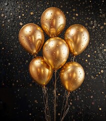 golden christmas balls