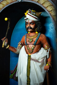 Ayyanar statue | Traditional Hindu Folk Guardian Statue in Temple