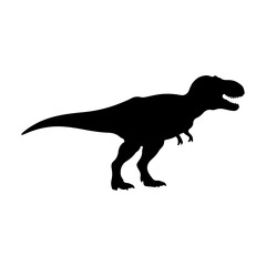 Dinosaur Silhouette T Rex Side View Isolated