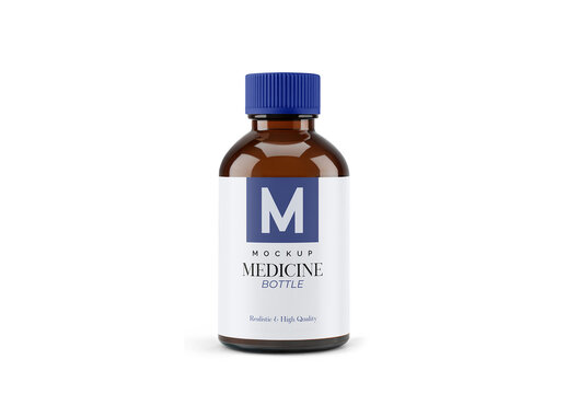Medicine Bottle Mockup