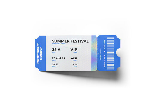 Event Ticket Mockup
