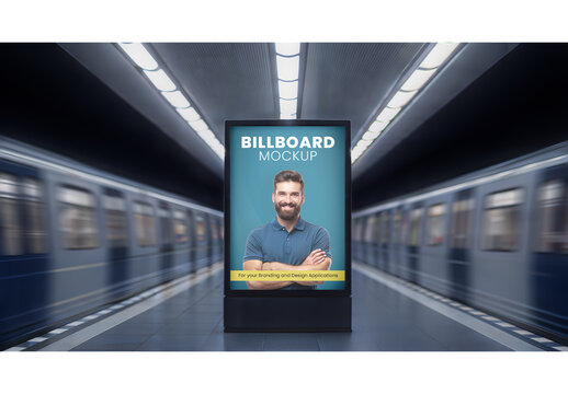 Subway Billboard Mockup 207