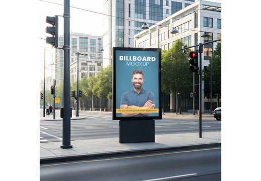 Street Billboard Mockup 64