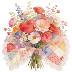 A vibrant bouquet of fresh flowers, artfully arranged, a heartfelt love, ideal for expressing affection on special occasions.