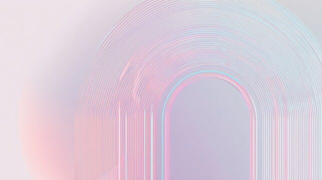 Minimal abstract background with subtle neon gradient outlines in soft pink and blue, clean modern tech feel, ideal for creative tech and digital - Powered by Adobe