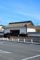 Naklejka premium 笠岡代官所跡 長屋門