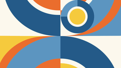 Obraz premium Colorful Geometric Shapes in Abstract Design.