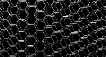 Hexagonal Grid - A Study in Geometric Precision and Industrial Design.