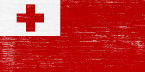 Distressed Tonga flag background