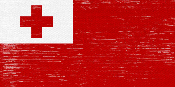 Distressed Tonga flag background
