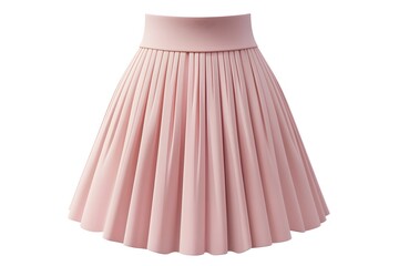 High-Waisted Pleated Tennis Skirt in Pastel Pink