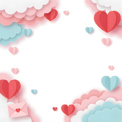valentine background with hearts