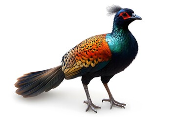 Vibrant Himalayan Monal in Natural Plumage