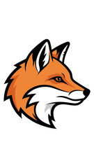 Obraz premium Stylized Fox Head Illustration - Wild Animal Portrait