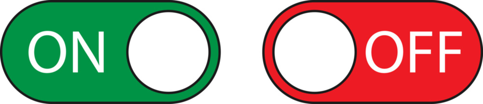 On/off switch vector illustration