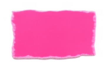 Pink torn paper background with ripped edges, blank note template on transparent layer, message mock-up texture