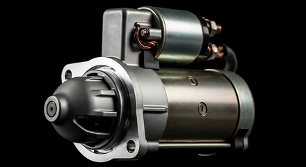 Car Starter Motor - Automotive Component for Engine Ignition.