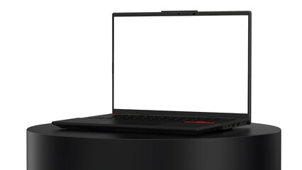 Realistic Responsive Laptop Screen Mockup for Website and UI UX Transparent Background PNG