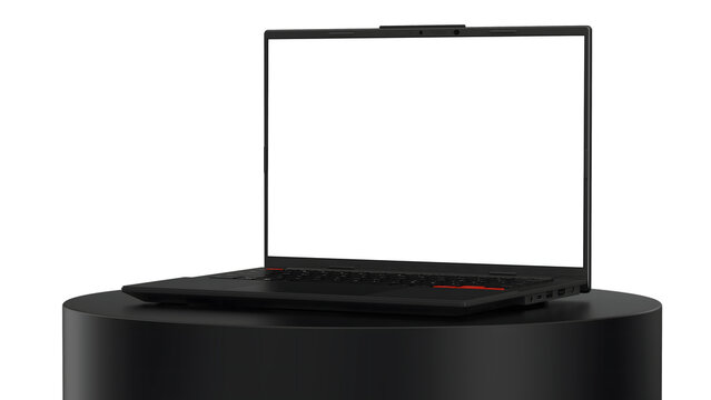 Realistic Responsive Laptop Screen Mockup for Website and UI UX Transparent Background PNG