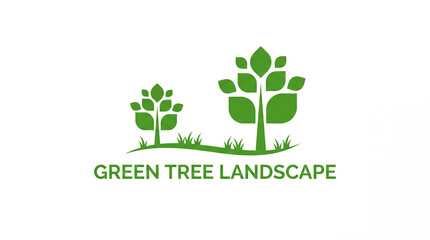 Illustration and text of Green Tree Landscape