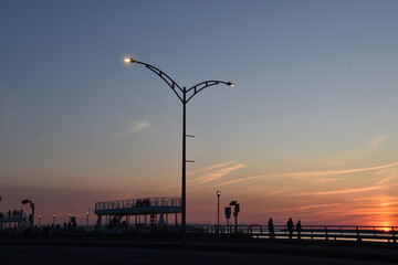 A sunset over the river, Rimouski, Qu&eacute;bec, Canada