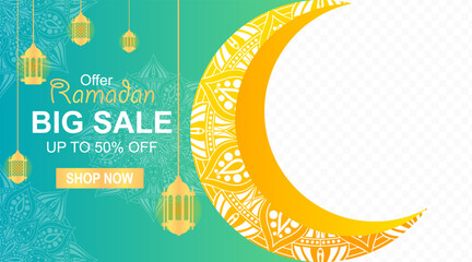 Ramadhan Kareem sale design vector suitable for greeting © Husen