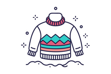 kids winter wear icon sweater style