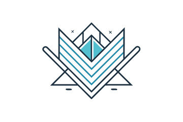 ski apparel icon precision cut outline