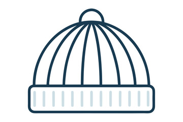 ribbed knit beanie icon