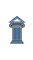 Iconic Greek Column - Symbol of History, Culture, and Architectural Heritage.