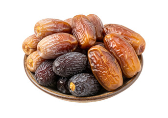 ramadan medjool dates on ceramic bowl