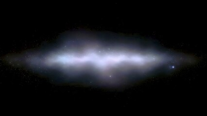 Subtle Cosmic Dust Particles Floating Gently In Dark Space 