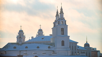 A winter day in central Minsk, Belarus