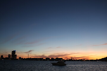 Fototapeta premium 야경, 하늘, 석양, 바다