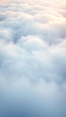 Arctic haze gently unfurling, a celestial contemplation from above, painted in soft, frosted hues,  tranquil,  elevated perspective