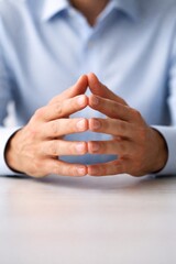 Business Leadership Hand Gesture for Corporate Strategy, Professional Decision Making, Management Concepts, Consulting Services, and Editorial Use