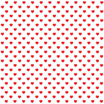 an illustration of a pattern of polka dots heart shape 땡땡이 하트 무늬 패턴 일러스트	
