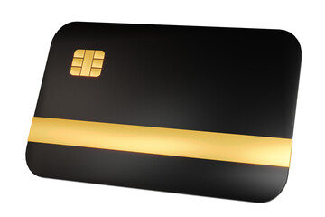 Credit Card with Gold Stripe